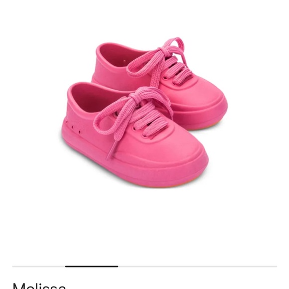 Mini Melissa Free Hug Lace Up Sneakers Size 7 like new - Picture 1 of 11